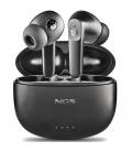 Auriculares bluetooth ngs ártica hush con estuche de carga/ autonomía 4h/ negros