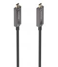 Cable usb 3.1 tipo-c aisens aoc a157-0884/ usb tipo-c macho - usb tipo-c macho/ hasta 60w/ 10gbps/ 7.5m/ negro