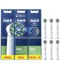 Cabezal de recambio braun para cepillo braun oral-b pro cross action/ pack 6 uds