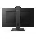Monitor profesional philips 242b1h 23.8'/ full hd/ webcam/ multimedia/ regulable en altura/ negro