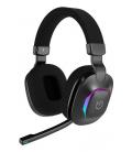 Auriculares gaming con micrófono hiditec vortex argb/ jack 3.5/ bluetooth/ negros