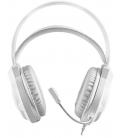 Auriculares gaming con micrófono mars gaming mh124w/ jack 3.5/ blancos
