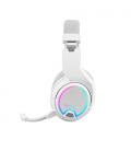 Auriculares gaming inalámbricos con micrófono mars gaming mhw100/ jack 3.5/ blancos