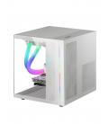 Caja gaming minitorre mars gaming mc-view/ blanca