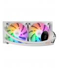 Sistema de refrigeración líquida mars gaming ml-lcd240/ blanco