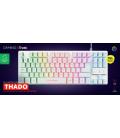 Teclado gaming trust gaming gxt 833w thado tkl/ blanco