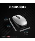 Ratón inalámbrico por bluetooth hp 240/ hasta 1600 dpi/ blanco lunar