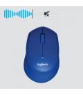Ratón inalámbrico logitech m330 silent plus/ hasta 1000 dpi/ azul