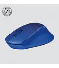 Ratón inalámbrico logitech m330 silent plus/ hasta 1000 dpi/ azul
