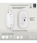Ratón inalámbrico logitech pebble 2 m350s/ hasta 1000 dpi/ blanco
