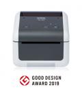 Impresora de etiquetas y tickets brother td-4410d/ térmica/ ancho etiqueta 108mm/ usb-rs232/ blanca y negra