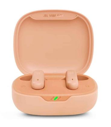 Auriculares bluetooth jbl vibe flex con estuche de carga/ autonomía 8h/ beige
