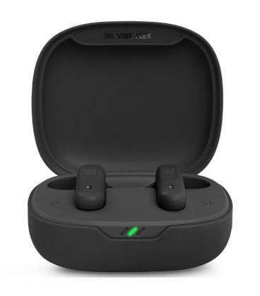 Auriculares bluetooth jbl vibe flex con estuche de carga/ autonomía 8h/ negro