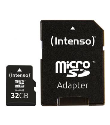 Tarjeta micro sd intenso 32gb cl10 + adaptador sd