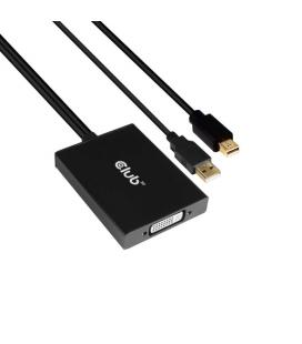 CLUB3D cac-1130 0,6 m MiniDP/USB-A DVI-D Negro