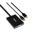 CLUB3D cac-1130 0,6 m MiniDP/USB-A DVI-D Negro