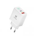 CARGADOR UNICO DUAL 45W USB A + USB-C BLANCO