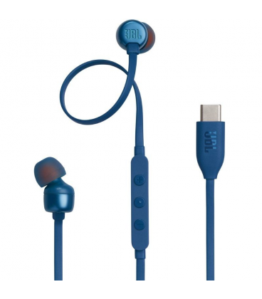 Auriculares intrauditivos jbl tune 310c/ con micrófono/ azules