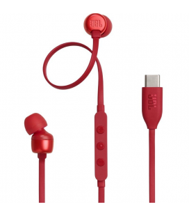 Auriculares intrauditivos jbl tune 310c/ con micrófono/ rojos