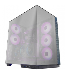 Caja gaming torre mars gaming mc-3gfpro/ cristal cromado