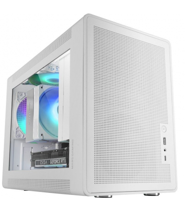 Caja gaming minitorre mars gaming mc-xps/ blanca