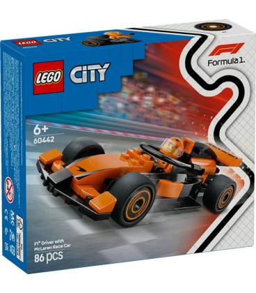 Lego city piloto de formula 1 con coche mclaren