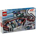 Lego city formula 1 garaje con coche mercedes - amg y alpine