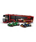 Lego city formula 1 camión con coches de f1 rb20 y amr24