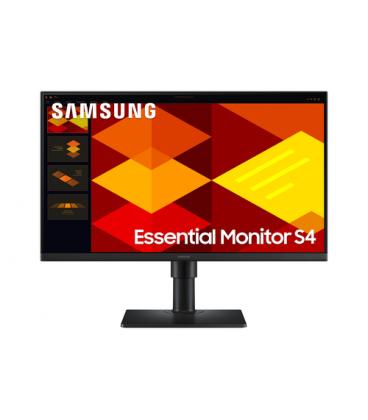 Monitor profesional samsung essential monitor s4 s24d406gau/ 24'/ full hd/ multimedia/ regulable en altura/ negro