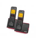 Teléfono inalámbrico spc blade 7292rc2/ pack duo/ rojo y negro