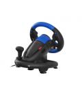GENESIS Seaborg 350 Negro, Azul USB Volante + Pedales Nintendo Switch, PC, PlayStation 4, Playstation 3, Xbox 360, Xbox One, Xbo