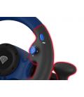 GENESIS Seaborg 350 Negro, Azul USB Volante + Pedales Nintendo Switch, PC, PlayStation 4, Playstation 3, Xbox 360, Xbox One, Xbo