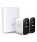 Eufy Security eufyCam 2C, Camara vigilancia WiFi Exterior, Camara de vigilancia Exterior,180 días de duración de la batería, HD 