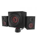 GENESIS Helium 610BT conjunto de altavoces 60 W PC/ordenador portátil Negro, Rojo 2.1 canales De 2 vías 30 W Bluetooth