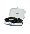 Trevi TT 1020 BT Tocadiscos de tracción directa Azul, Blanco Semiautomático