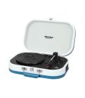Trevi TT 1020 BT Tocadiscos de tracción directa Azul, Blanco Semiautomático