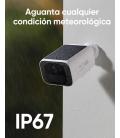 Eufy Security SoloCam S220, Camara vigilancia WiFi Exterior, Camara vigilancia WiFi Exterior Solar,2K resolución, IP67, nessun c