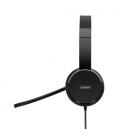 Lenovo 4XD0X88524 auricular y casco Auriculares Alámbrico Diadema Oficina/Centro de llamadas Negro