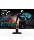 GIGABYTE GS27FC 27" Monitor de Juego Curvo FHD - 1920 x 1080, 1500R, 180Hz, 1 ms, 250 cd/m², FreeSync Premium, HDR Ready, HDMI 2