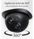 Eufy Security Floodlight Camera E340 con cable, giro de 360° e inclinación, grabación ininterrumpida, Wi-Fi de doble banda, 2000