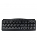 TECLADO USB EWENT MULIMEDIA PORTUGUES NEGRO