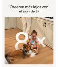 Eufy Security Indoor Cam S350, cámara doble, cámara de seguridad con resolución 4K UHD, zoom de 8× y PTZ de 360°, IA para person