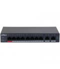 Dahua Technology DH-CS4010-8ET-110 switch Gestionado L2 Fast Ethernet (10/100) Energía sobre Ethernet (PoE) Negro