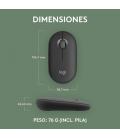 Logitech 910-007015 ratón Viajes Ambidextro RF Wireless + Bluetooth Óptico 4000 DPI