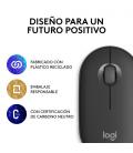 Logitech 910-007015 ratón Viajes Ambidextro RF Wireless + Bluetooth Óptico 4000 DPI