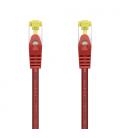 AISENS Cable De Red Latiguillo RJ45 LSZH Cat.7 600 MHz S/FTP PIMF AWG26, Rojo, 1.0 m