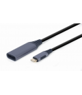 ADAPTADOR GEMBIRD USB TIPO C A DISPLAYPORT MACHO, GRIS ESPACIAL