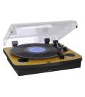 Trevi TT 1022 BT Tocadiscos de tracción directa Negro, Madera