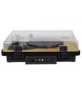 Trevi TT 1022 BT Tocadiscos de tracción directa Negro, Madera