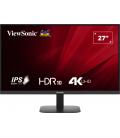 Viewsonic VA VA2708-4K-HD pantalla para PC 68,6 cm (27") 3840 x 2160 Pixeles 4K Ultra HD LED Negro
